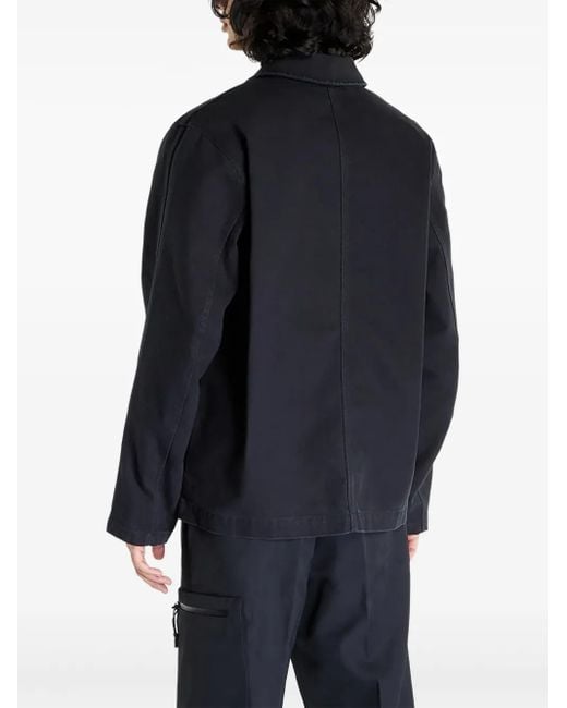 Nike Black Button-Fastening Patch-Pocket Jacket for men