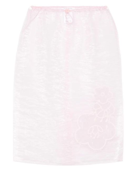 CECILIE BAHNSEN フローラル スカート Pink