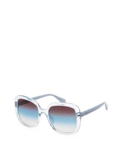 Kate Spade Blue Wenona Square-Frame Sunglasses