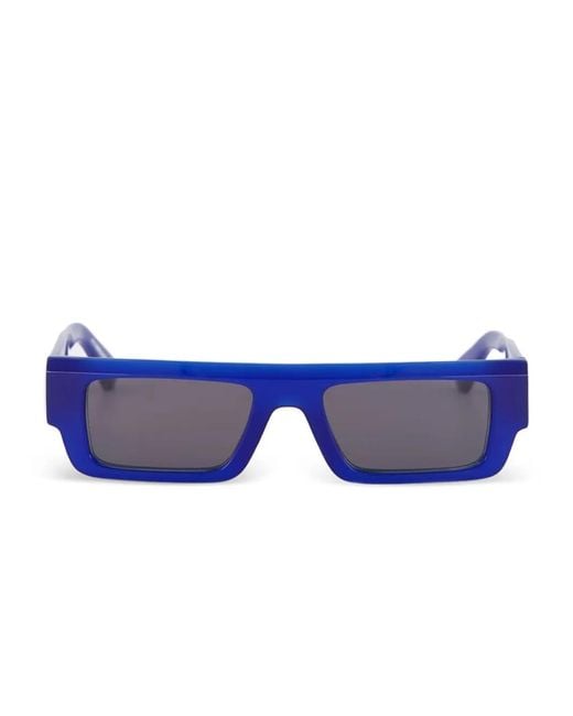Off-White c/o Virgil Abloh Blue Pittsburgh Rectangle Sunglasses for men
