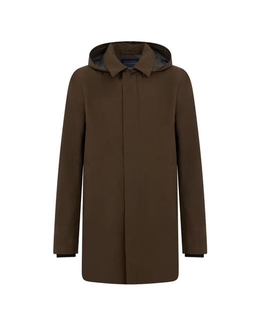 Herno Brown Hooded Parka for men