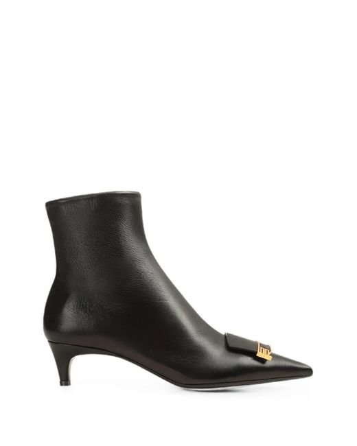 Sergio Rossi Black Sr Evolv Buckle Ankle Boots