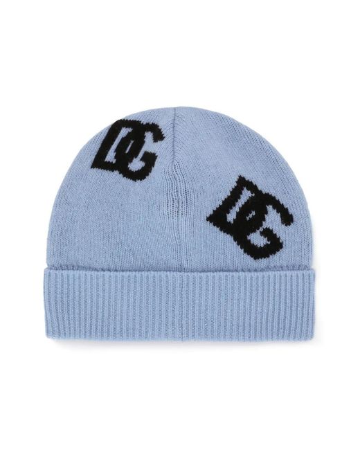 Dolce & Gabbana Blue Beanies