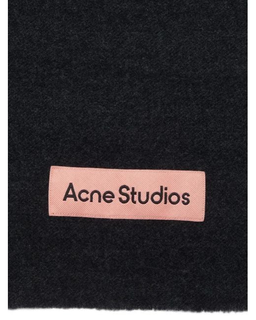 Acne Black Mélange Scarf
