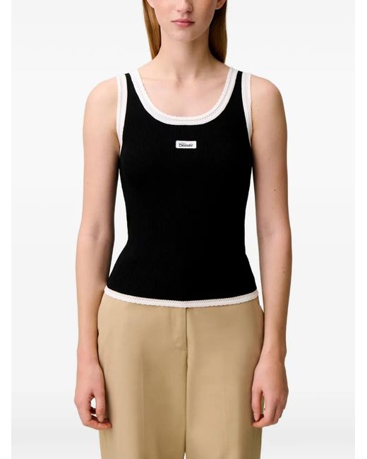 Claudie Pierlot Black Round Neck Knit Top
