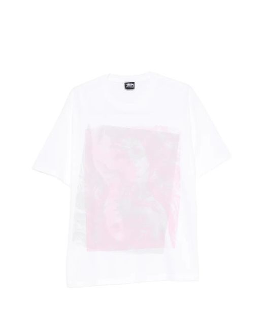 Stussy Pink Double Venus Graphic-Print T-Shirt