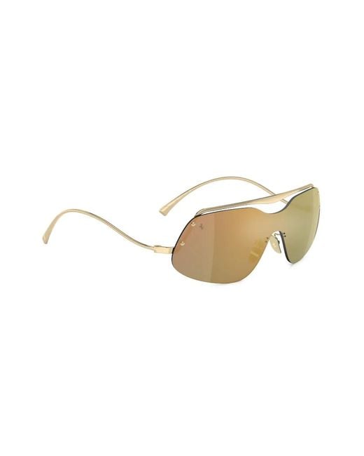 Ferrari Natural Oversized Frame Sunglasses