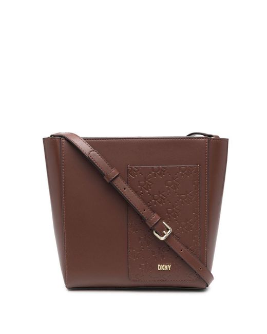 DKNY Crossbody Leather Bag in Brown Lyst