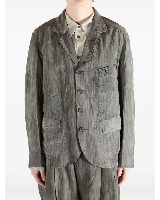 Ziggy Chen Green Patchwork Blazer for men