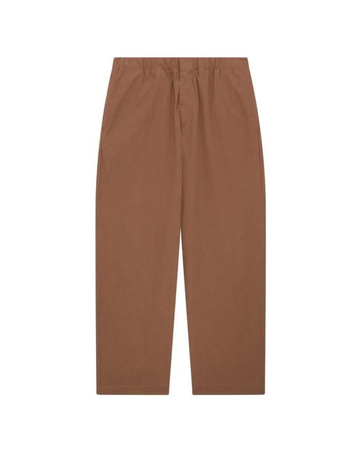 Lardini Brown Flat-Front Trousers for men
