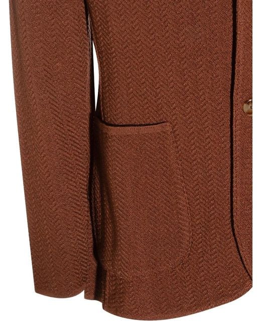 Chaqueta Con Bolsillo De Parche Lardini de hombre de color Brown