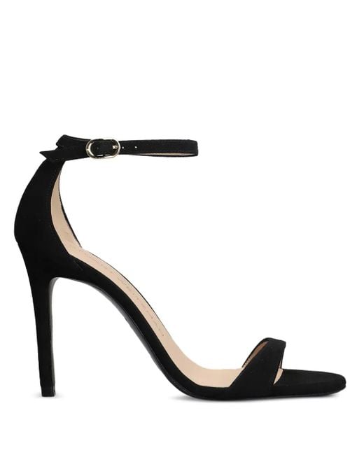 Stuart Weitzman Black 100Mm Nudist Sandals