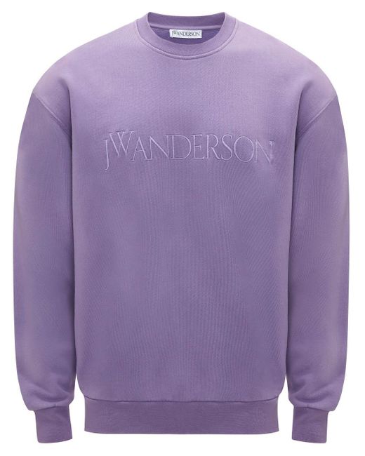 J.W. Anderson ロゴエンブロイダリー スウェットシャツ Purple