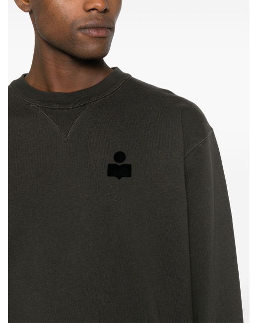 Isabel Marant Mike Sweater Met Logoprint in het Black voor heren