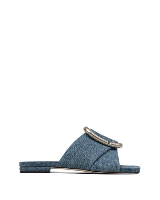 Marc Jacobs Blue Sandales Pop J Marc En Jean