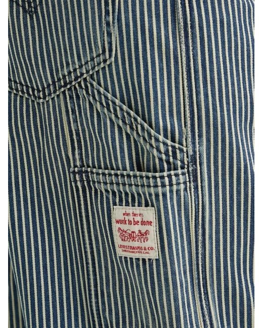Levi's Gray 568 Striped Jeans for men