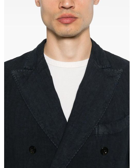 Boglioli Black Linen Suit for men