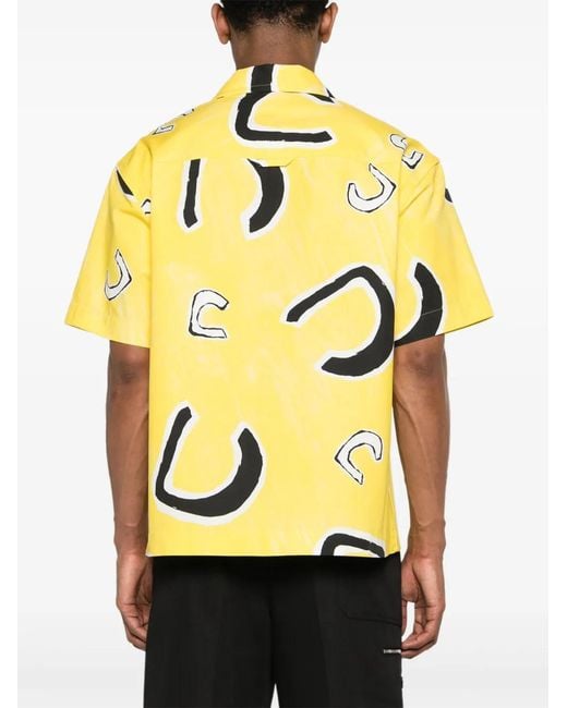 Jacquemus Yellow La Jean Shirt for men