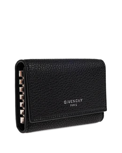 Givenchy Black Logo Leather Keyring for men