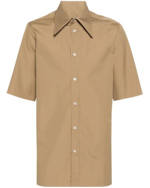 Maison Margiela Natural Pointed Collar Shirt for men