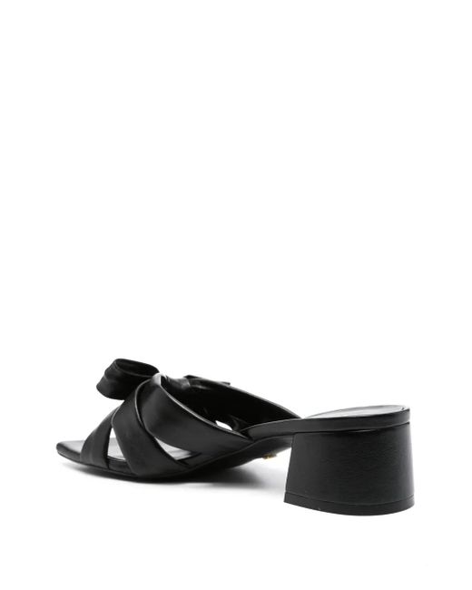 Stuart Weitzman Black Sofia Leather Sandals
