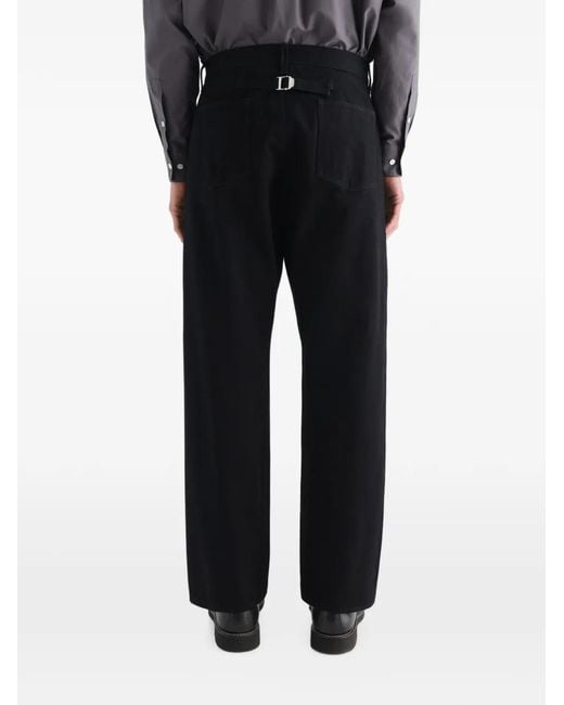Lemaire Black Straight Five-Pocket Pants for men