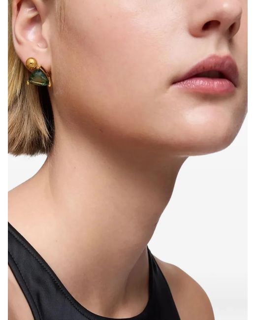 Boucles D'Oreilles À Design Triangulaire Lgg Tous en coloris Green