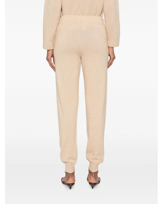 SERGIO MORETTI FIRENZE Natural Drawstring-Waistband Track Pants