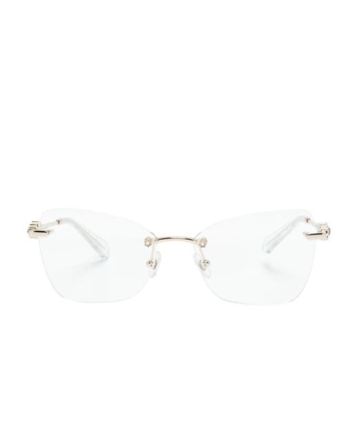 Swarovski White Rahmenlose Brille