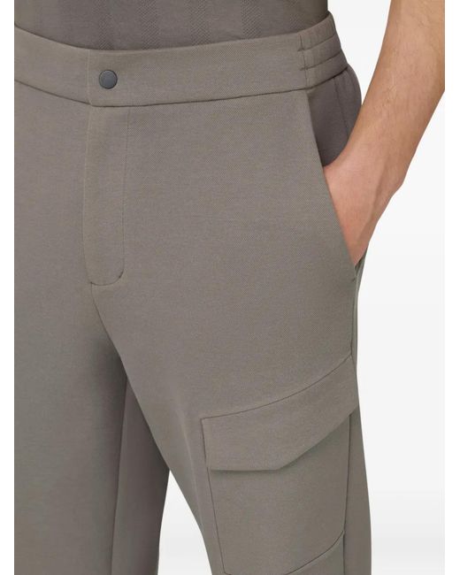 Boggi Gray Cotton Blend Scuba Piqué Pants for men