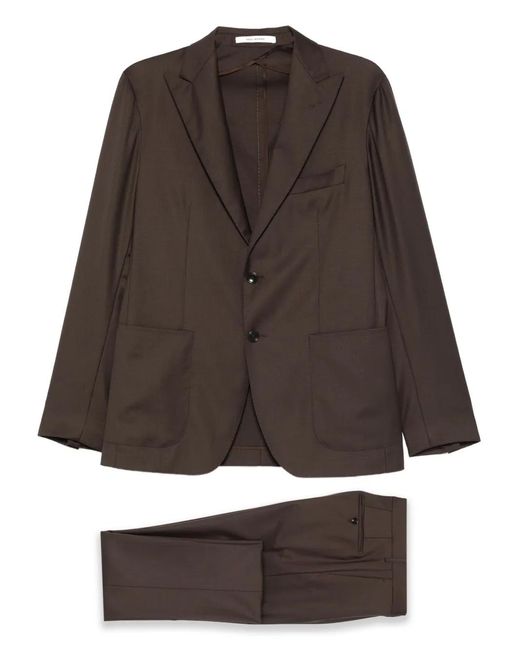 Tagliatore Brown Two-Button Suit for men
