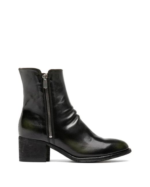 Officine Creative Black Bottes Denner En Cuir