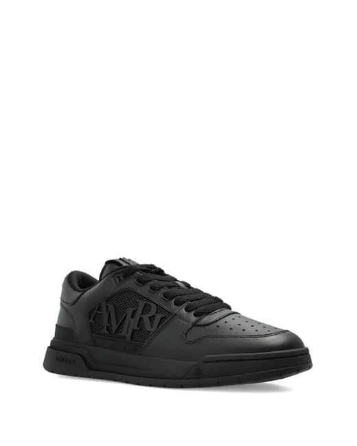 Amiri Black Logo-Patch Sneakers for men