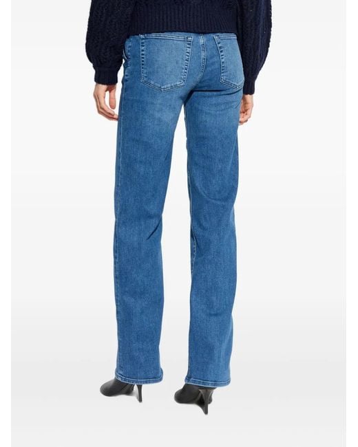FRAME Blue Button-Fastening Jeans