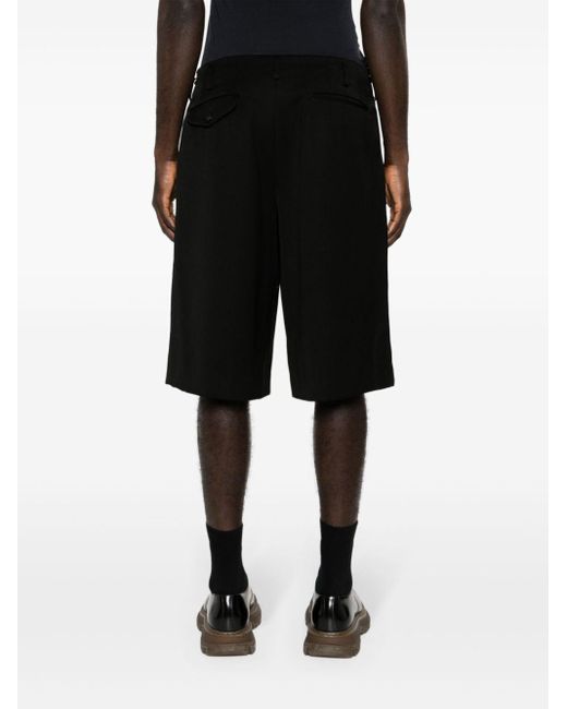 Pantalones cortos de vestir con pinzas Comme des Garçons de hombre de color Black