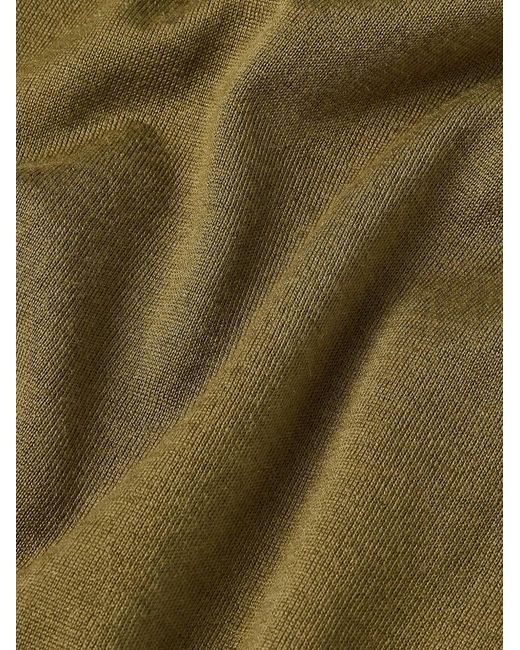 Zegna Green Crew-Neck Sweater for men