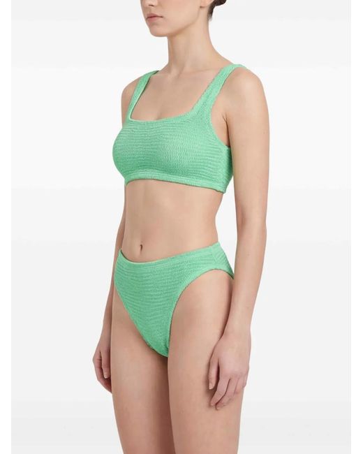 Paramidonna Green Emily Textured Swimsuit