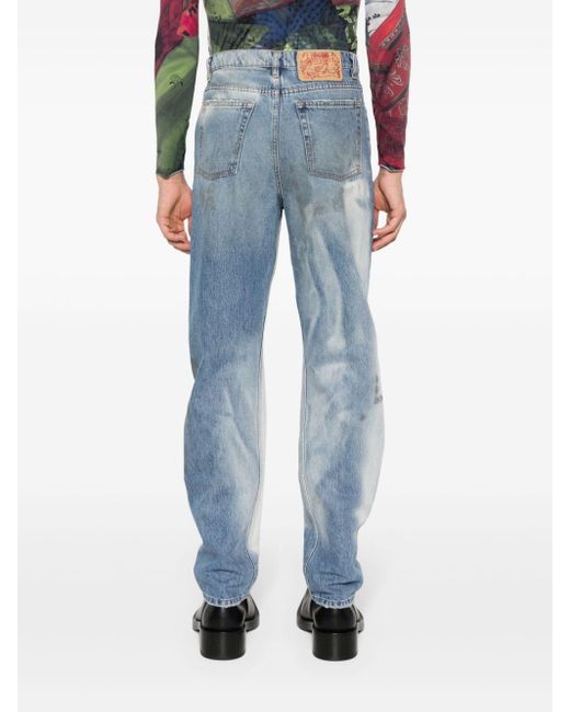 Jeans Unregular Officina effetto vissuto di Magliano in Blue da Uomo