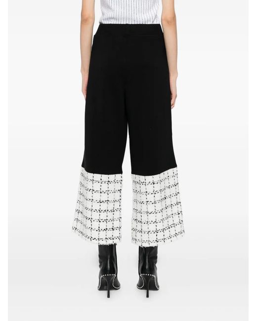 Karl Lagerfeld Black Boucle Sweatpants