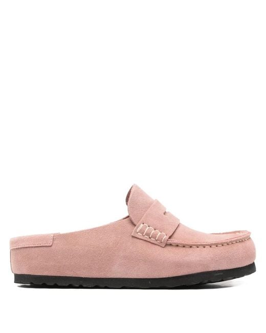 Birkenstock Pink Naples Wrapped Loafers