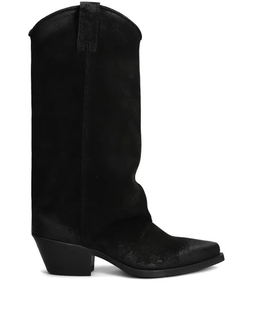 METISSE Black 50Mm Suede Texan Boots