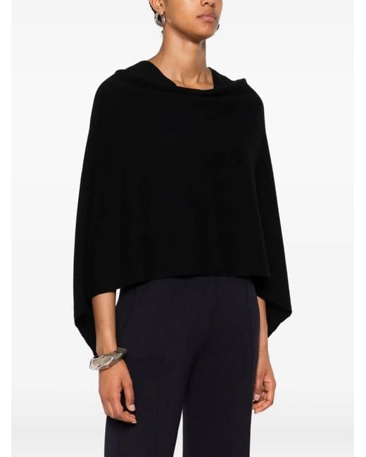 Bompard Black Cashmere Poncho