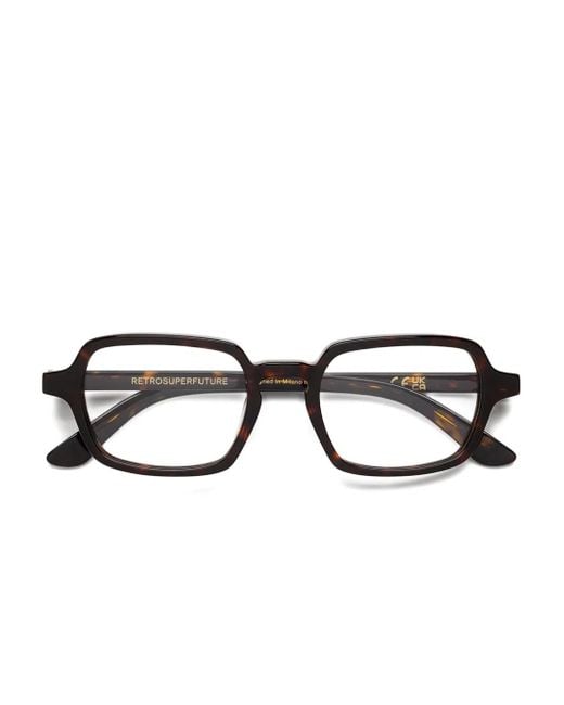Retrosuperfuture Brown Eckige Brille