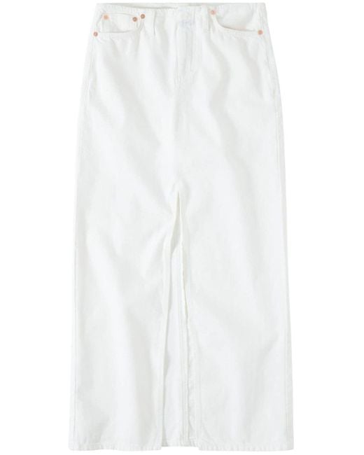 Jupe longue en jean Closed en coloris White