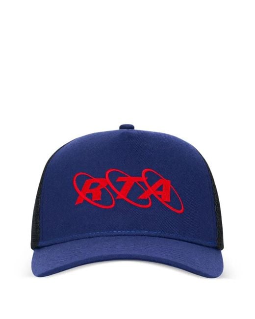 RTA Blue Gideon Logo-Embroidered Baseball Cap for men