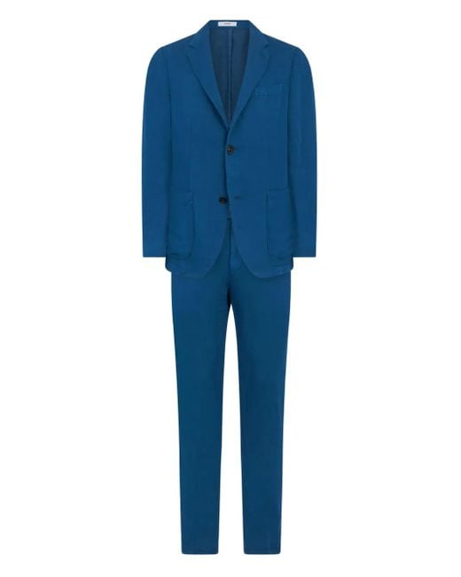 メンズ Boglioli シングルスーツ Blue