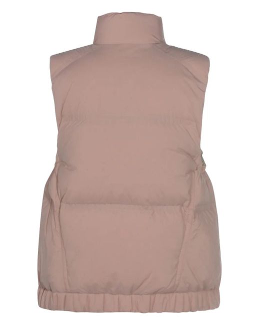 Moncler Pink Buttoned Padded Coat