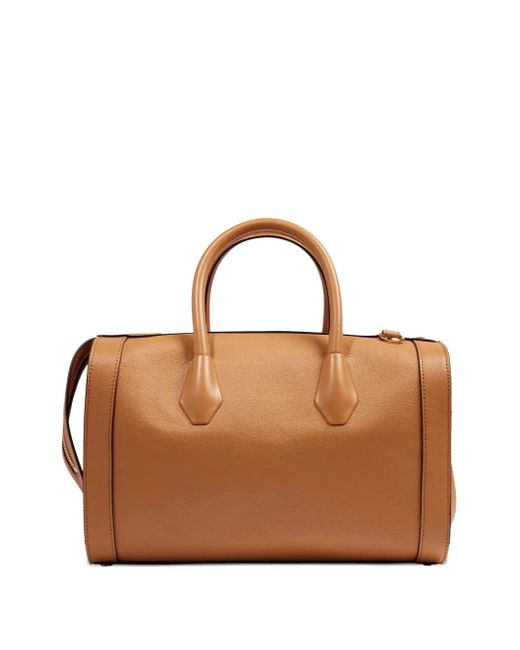 Lancel Brown Bcbg Leather Top-Handle Tote Bag