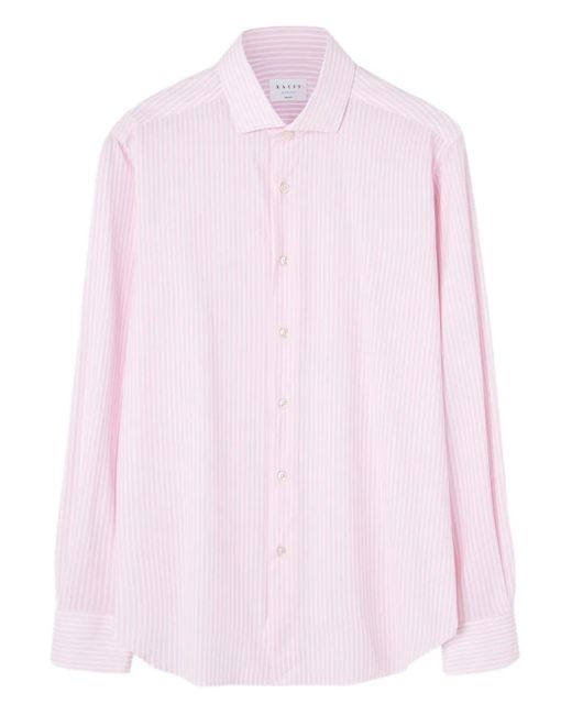 Xacus Pink Striped Long-Sleeved Shirt for men