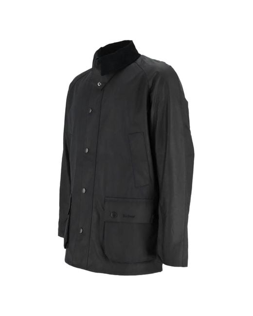 Barbour Black Ashby Waxed Jacket for men